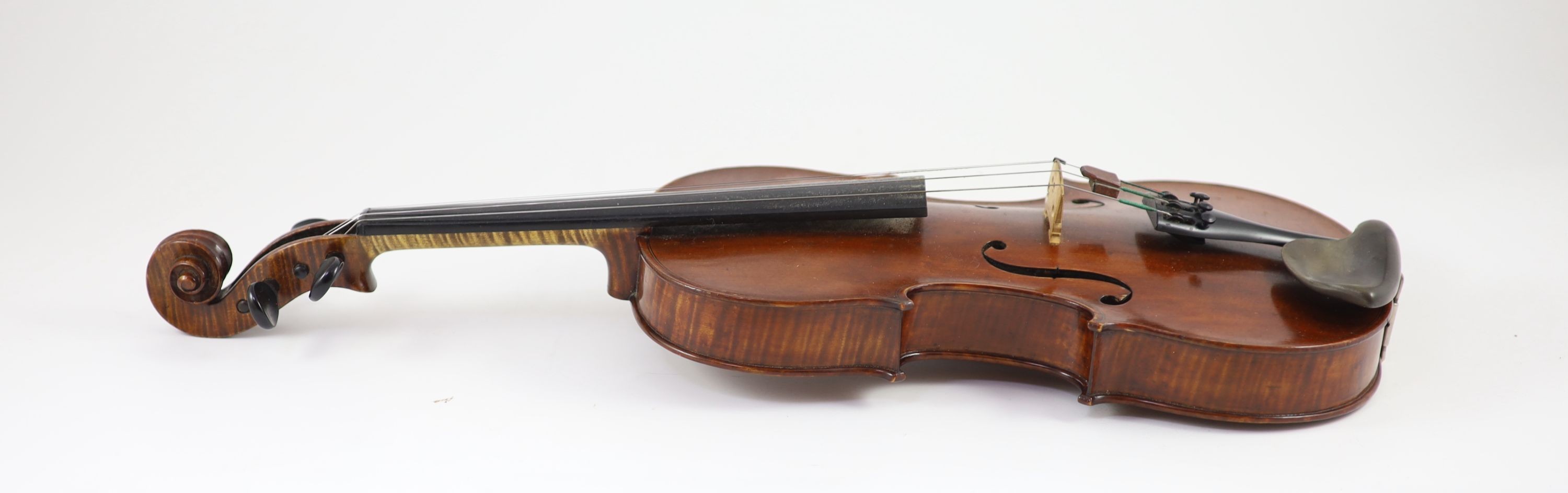 A violin, labelled Georges Cunault / luthier/ 21, Rue de Navarin, Paris An 1900, Length of back 36 cm